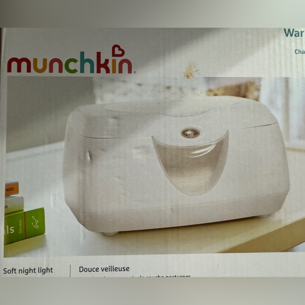 Munchkin Warm Glow Baby Wipe Warmer, White